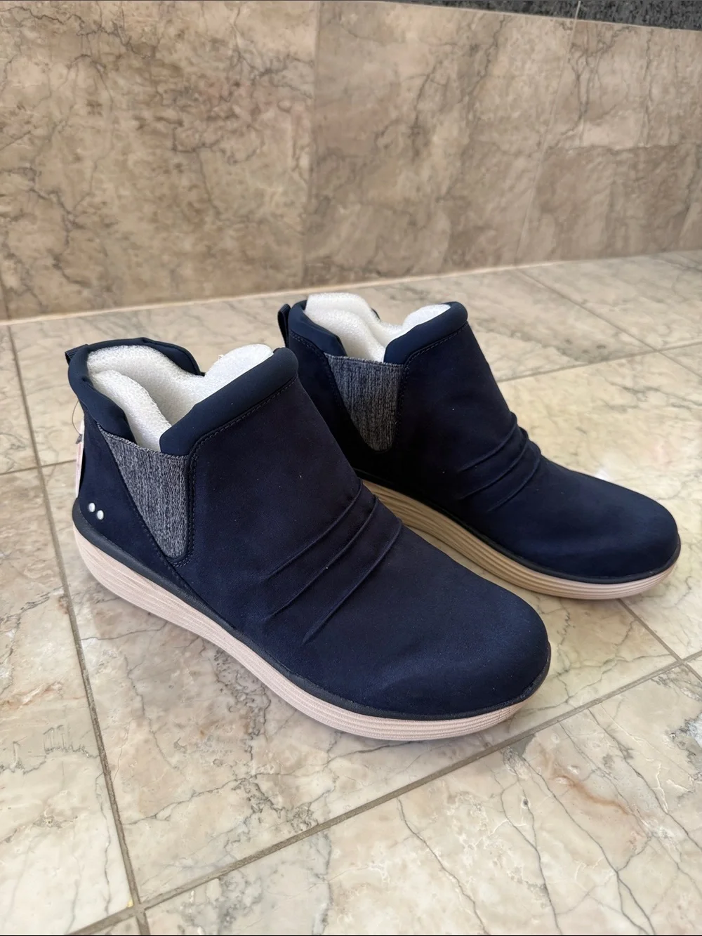 Ryka Niah Ankle Booties NWT Navy Size 9